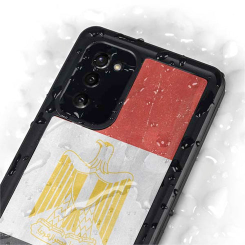 Egypt Flag Distressed Galaxy Note20 5G Waterproof Case